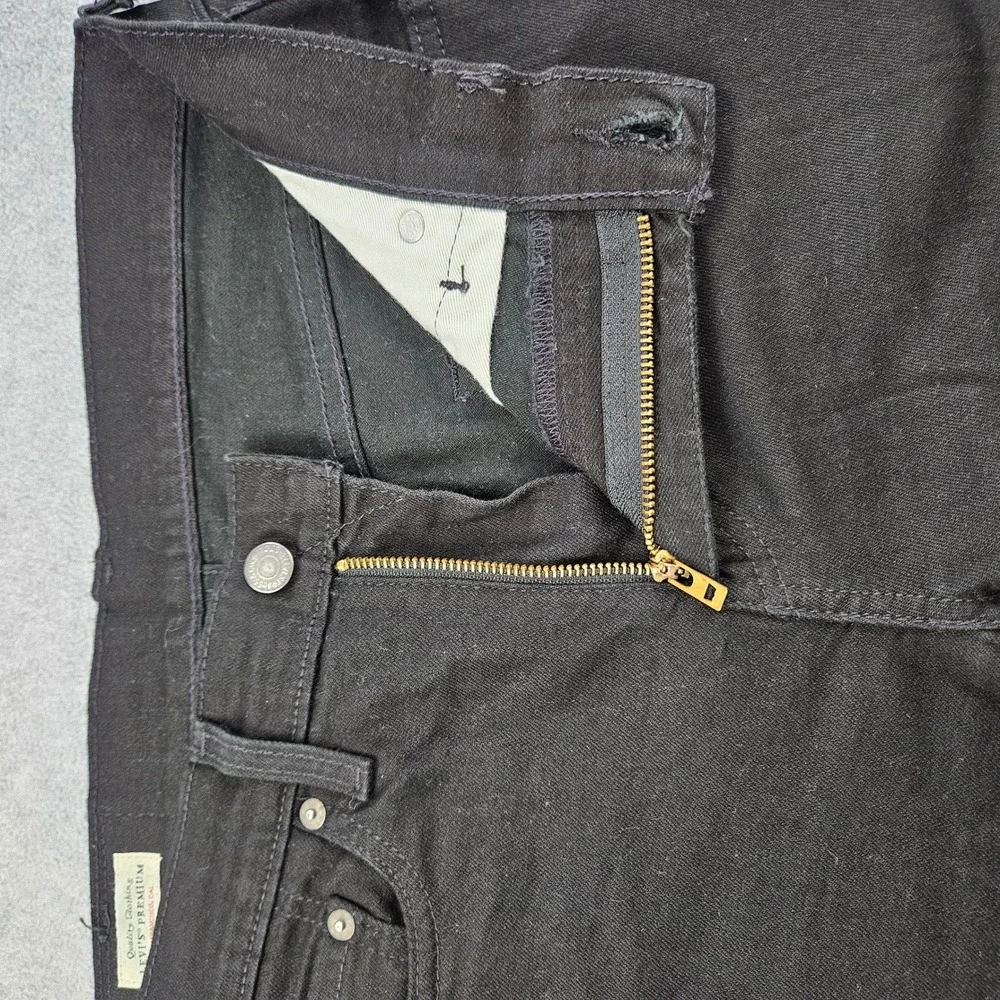 LEVIS PREMIUM 502 | Taper Fit Black Denim Jeans Mens 29x30